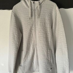 North Face waffle knit full zip hoodie